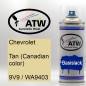 Preview: Chevrolet, Tan (Canadian color), 9V9 / WA9403: 400ml Sprühdose, von ATW Autoteile West.